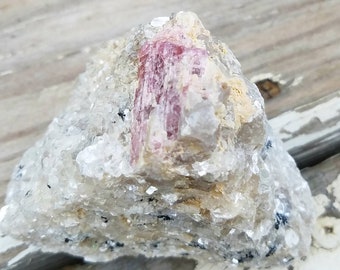 Lepidolite Mica Rubellite Ruby Pink Tourmaline Quartz Crystal Matrix Rare Crown Chakra Large Reiki Healing Metaphysical Meaning Gemstone