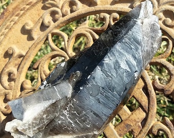 Large Black Quartz Smoky Crystal Point Natural Chakra Yoga Wand Altar Tool Wicca Pagan Witch Occult Jewelry Making Grid