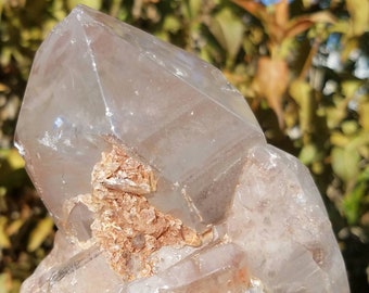 Large Smoky Quartz Crystal Point Generator Tower Rainbow Included Grid Reiki Charged Wicca Metaphysical Meaning Healing Chakra