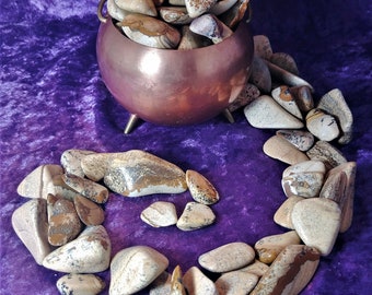 Tumbled Picture Jasper Crystal Healing Creativity Gemstone Polished Fertility Crystals Reiki Healer Global Awareness Stone Feng Shui Chakra