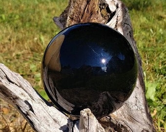 150mm Large Black Obsidian Sphere Crystal Ball Orb Scrying Divination Witch Wicca Occult Magic Crystal Healing Reiki