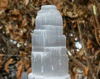 Small Selenite Tower Crystal Crystal Clearing Charging Healing Chakra Cleansing Salt Clearing Healing Meditation Metaphysical Natural