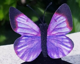 Ethereal Butterfly Ring Fabric Silver Adjustable Fairy Boho Occult Jewelry Goddess Reiki Healing Wicca Pagan