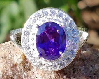 Mystic Blue Topaz Rose Gold Ring Round Mystic Garden Blue Topaz Ring Granulation Milgrain Signet Amethyst Gold Ring Size 7.25US