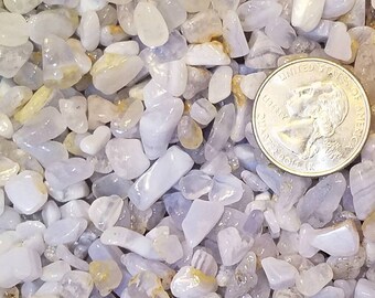 Blue Agate Gemstone Chips Nugget Large No Hole Undrilled For Bottle Jewelry Making Gem Chakra Meditation Yoga Altar Pagan