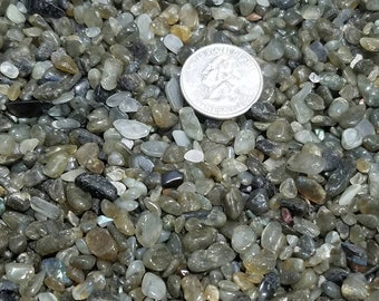 Labradorite Gemstone Chips Medium Nugget No Hole Undrilled For Bottle Jewelry Making Gem Chakra Meditation Yoga Altar Pagan