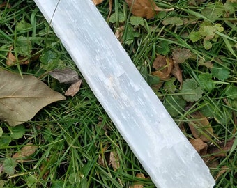 Raw Gemstone Selenite Charging Stick Plate Crystal Large Clearing Healing Chakra Cleansing Salt Clearing Healing Meditation Natural