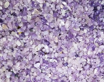 Lepidolite Mica Gemstone Chips Small Nugget No Hole Undrilled For Bottle Jewelry Making Gem Chakra Meditation Yoga Altar Pagan