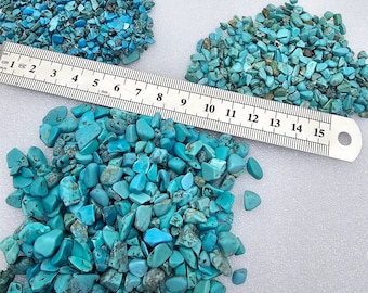 Turquoise Gemstone Chips Nuggets No Hole Undrilled Resin Epoxy Art Bottles Jewelry Gem Natural Chakra Meditation Altar Pagan Metaphysical