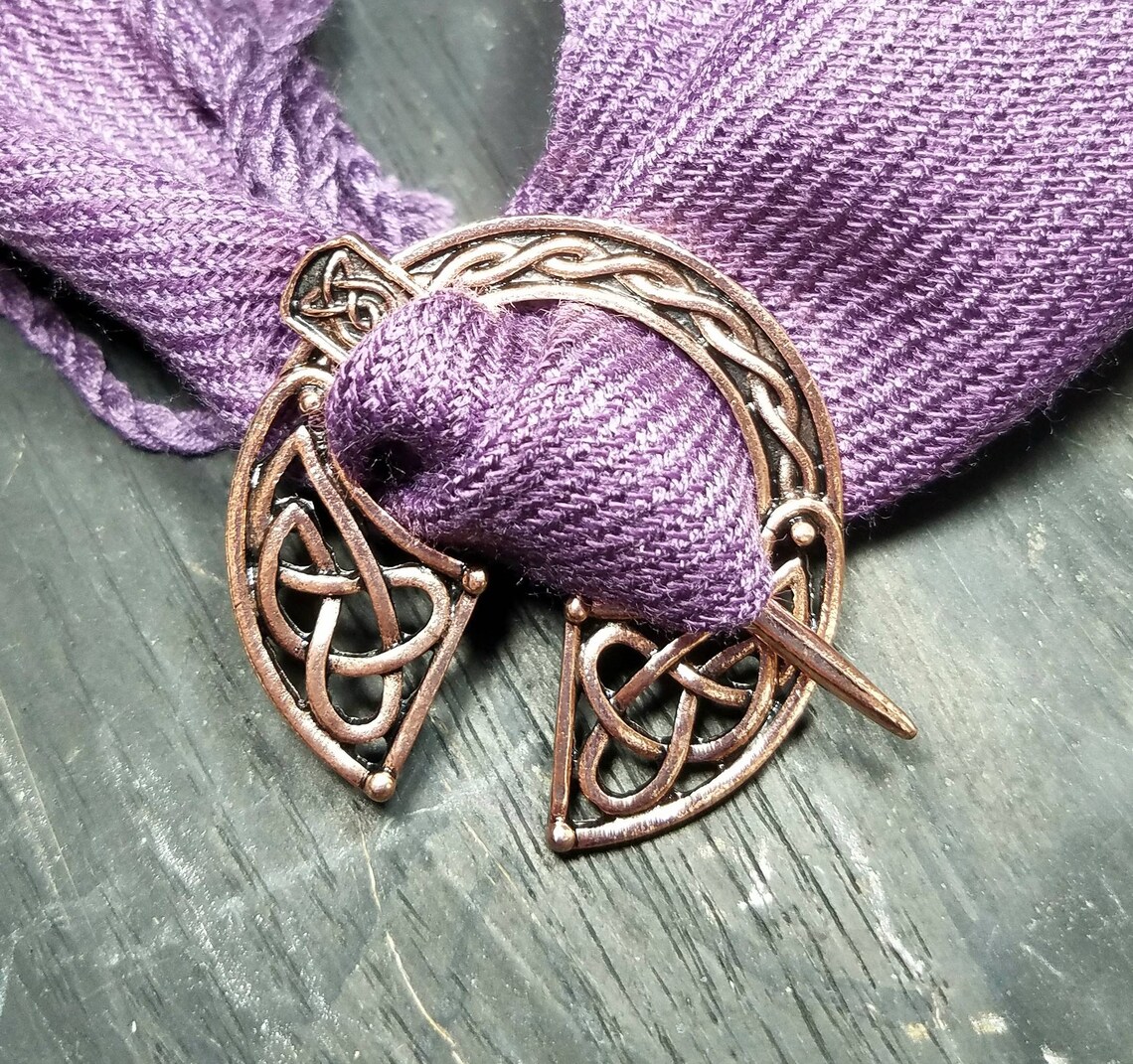 Brooch Pin Celtic Knot Pin Irish Shawl Cloak Pin Etsy