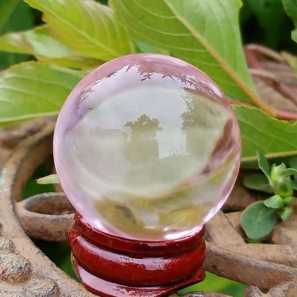 Pink Gazing Ball Etsy