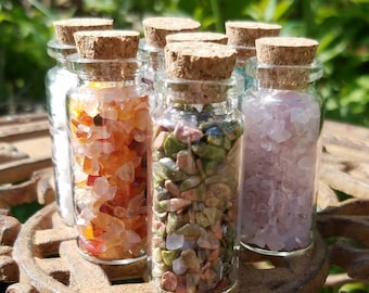 Select Your Favorite Gemstone Chip Bottle Nugget No Hole Undrilled Jewelry Gem Natural Chakra Meditation Yoga Altar Pagan Spell Jar Grid