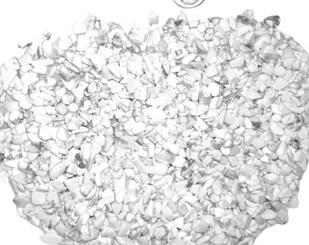 White Jade Gemstone Chips Crystal Healing Epoxy Resin No Hole Chakra Meditation Altar Witchy Pagan Metaphysical Craft Supplies Grounding