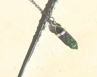 Wand Magic Magical Enchanted Pendulum Ruby Zoisite Dowsing Hand Crafted Magick Witch Pagan Wiccan Wicca Craft Spell Altar Tool