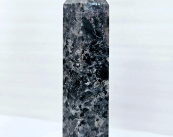 Large Indigo Gabbro Generator Mystic Merlinite Crystal Tower Wand Point Stone Gemstone WISE SOUL Magic Altar Chakra Metaphysical Reiki Decor