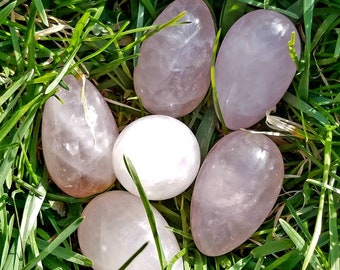 Fertility Rebirth Dragon Egg Crystal Rose Quartz Hand Carved Gemstone Stone Heart Chakra Metaphysical Home Decor Stone Love Altar