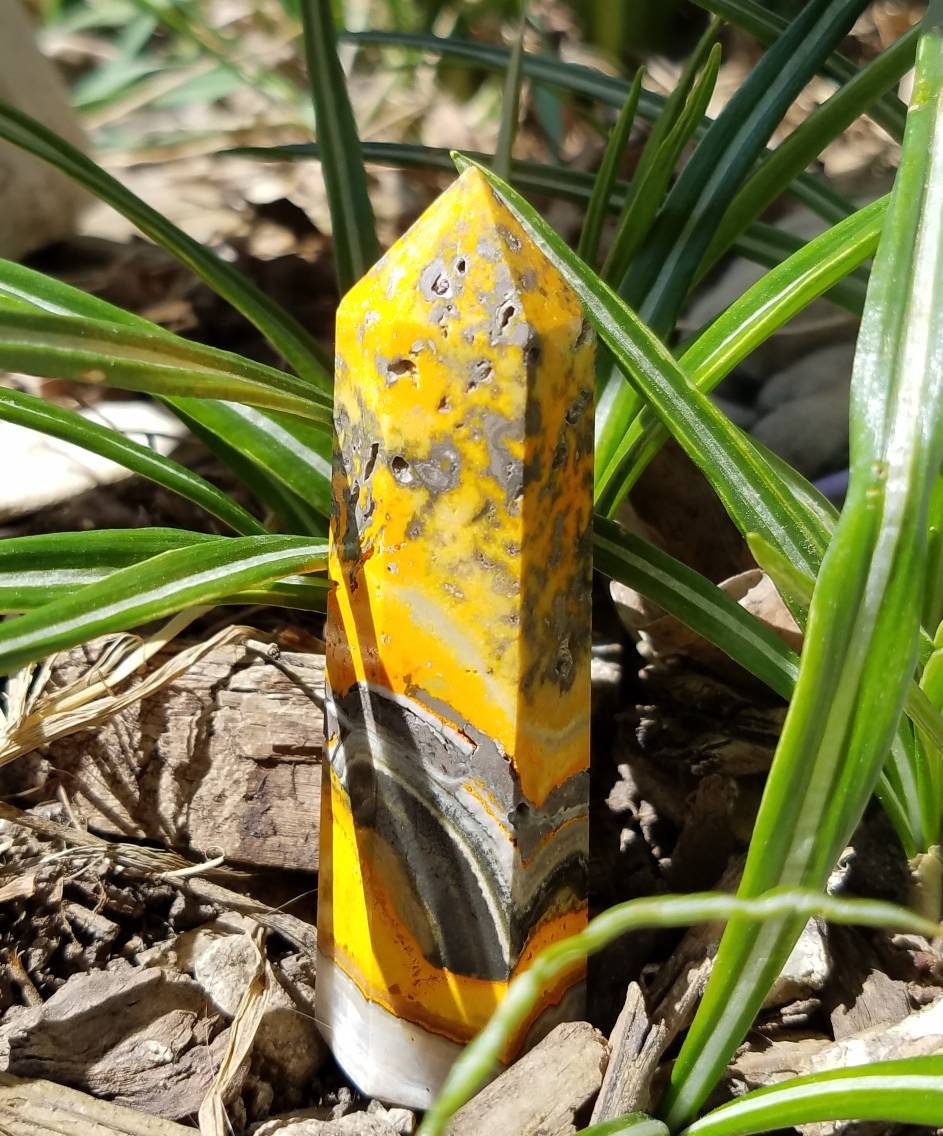 Bumblebee Jasper Tower/ Point Bright Colored Bumblebee Jasper High Quality Bumble Bee Jasper Indonesia Bumblebee Jasper Tower/ Point Bright Colored Bumblebee Jasper High Quality Bumble Bee Jasper Indonesia