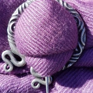 Brooch Pin Celtic Knot Pin Irish Shawl Cloak Pin Scarf Kilt Pewter Viking Pagan