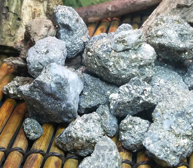 1/4 Pound Pyrite Raw Gemstone Rough Fools Gold Golden Specimen Etsy