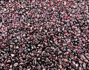 Red Garnet Chips Bottles Jewelry Making No Hole Undrilled Gem Chakra Meditation Yoga Altar Pagan Metaphysical Meaning