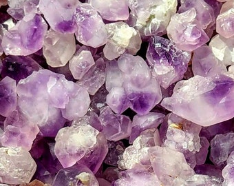 Amethyst Crystal Mini Cluster Terminated Points Undrilled Geode Tips No Hole Jewelry Grid Gridding Wire Wrap Jewelry Making Reiki Gemstone