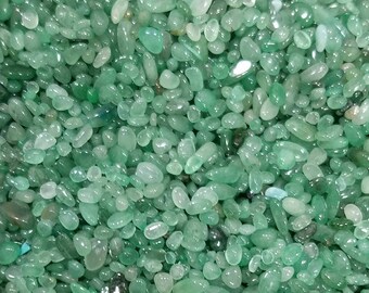Green Aventurine Chips Nugget Medium Bottles Jewelry Making No Hole Undrilled Gem Chakra Meditation Yoga Altar Pagan Metaphysical Meaning