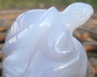 Turtle Blue Agate Geode Crystal Totem Statue Druzy Spirt Animal Gemstone Hand Carved Hand Made Crystal Healing Reiki Metaphysical