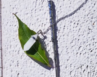 Wand Magic Magical Enchanted Pendulum Clear Quartz Dowsing Hand Crafted Magick Witch Pagan Wiccan Wicca Craft Spell Altar Tool