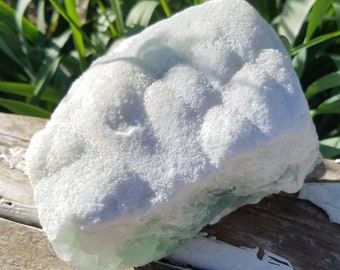 White Green Fluorite Natural Quartz Raw Gemstone Rough Self Healed Crystal Reiki Healing Metaphysical Mineral