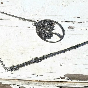Wand Magic Magical Enchanted Pendulum Tree of Life Dowsing Hand Crafted Magick Witch Pagan Wiccan Wicca Craft Spell Altar Tool image 6