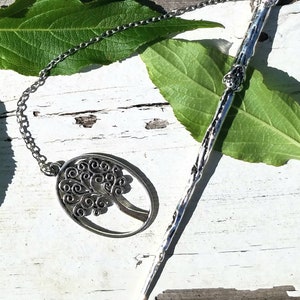 Wand Magic Magical Enchanted Pendulum Tree of Life Dowsing Hand Crafted Magick Witch Pagan Wiccan Wicca Craft Spell Altar Tool image 8