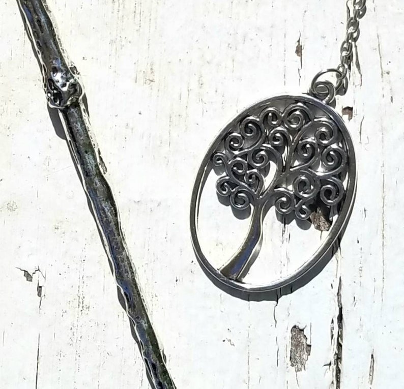 Wand Magic Magical Enchanted Pendulum Tree of Life Dowsing Hand Crafted Magick Witch Pagan Wiccan Wicca Craft Spell Altar Tool image 4