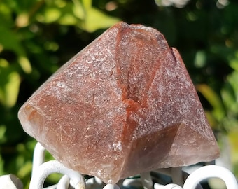 Powerful Red Capped Point Purple Ametrine Amethyst Citrine Cacoxenite Quartz Super 7 Seven Mineral Crystal Point Brazil Mineral Specimen