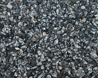 Small Snowflake Obsidian Chips Nuggets No Hole Undrilled For Bottle Jewelry Gem Pieces Natural Chakra Meditation Yoga Altar Pagan Fairy
