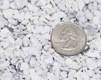 Medium Howlite Gemstone Chip Nugget No Hole Undrilled For Bottles Jewelry Howlite Gem Chakra Meditation Yoga Altar Pagan Gravel