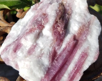 Rubellite Ruby Tourmaline Quartz Crystal Matrix Rare Heart Chakra Large Reiki Healing Collection Metaphysical Gemstone Passion Stone
