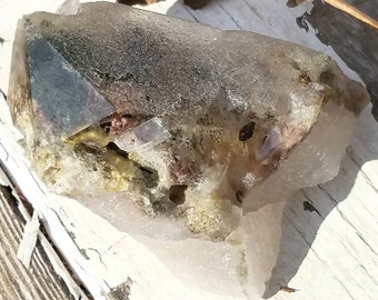 Barite Baryte Phantom Included Point Natural Self Healed Phantom Raw Gemstone Grid Reiki Healing Metaphysical Mineral Specimen