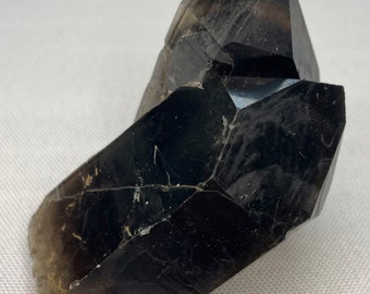 Black Quartz Penetrator Crystal Point Natural Twin Flame Chakra Yoga Wand Altar Tool Wicca Pagan Witch Occult Jewelry Making Grid