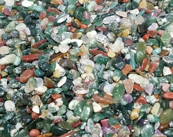 Ocean Jasper Chips Bottles Jewelry Making No Hole Undrilled Large Gem Chakra Meditation Yoga Altar Pagan Metaphysical Fairy Garden Plants