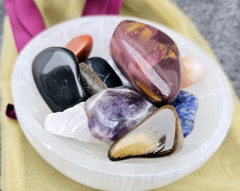 Selenite Charging Bowl 4" Crystal Altar Bowl Ritual Bowl Smudge Incense Healing Chakra Cleansing Salt Clearing Meditation Natural Morrocco
