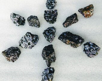 Merlinite Indigo Gabbro Mystic Merlinite Raw Rough Stone Crystal Healing Protection Chakra Metaphysical Wiccan Pagan Reiki Shaman Magic
