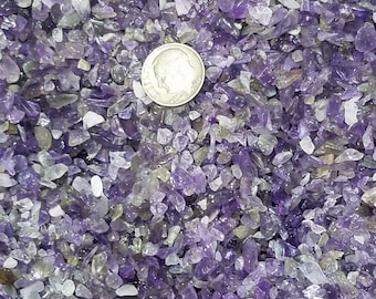 Amethyst Gemstone Chips Nugget No Hole Small Undrilled For Bottles Jewelry Gem Natural Chakra Meditation Yoga Altar Pagan Metaphysical