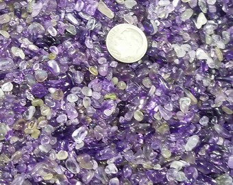 Amethyst Gemstone Chips Nugget No Hole Medium Undrilled For Bottles Jewelry Gem Natural Chakra Meditation Yoga Altar Pagan Metaphysical