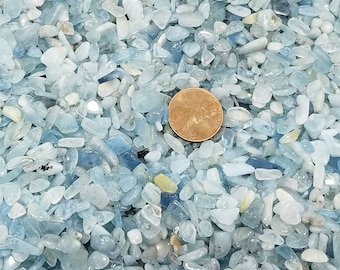 Aquamarine Crystal Chips High Grade Epoxy Resin Art Natural Chakra Meditation Altar Pagan Witchy Grid Balancing Chakra Feng Shui