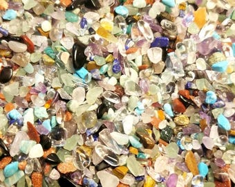 Mixed Gemstone Chips Nuggets No Hole Undrilled For Bottles Jewelry Gem Natural Chakra Meditation Yoga Altar Pagan Metaphysical Meaning