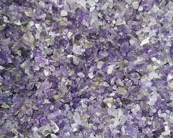 Amethyst Gemstone Chips Nugget No Hole Small Undrilled For Bottles Jewelry Gem Natural Chakra Meditation Yoga Altar Pagan Metaphysical