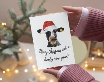 Cow Christmas card | pun card