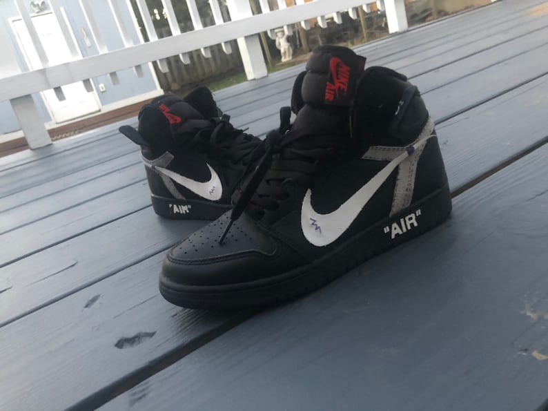 off white jordan 1 black