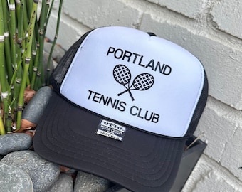 Tennis Team Trucker Hat, Custom Design