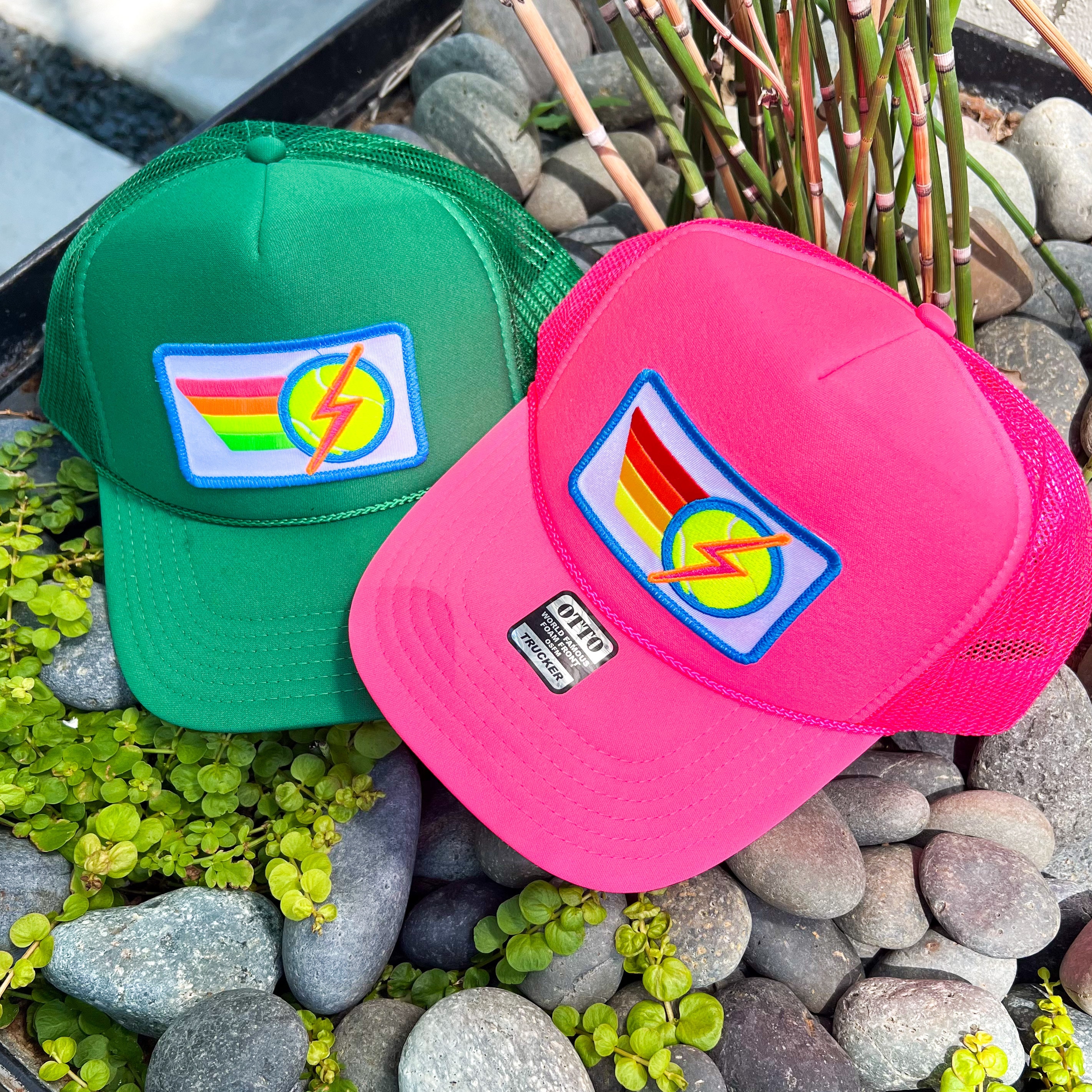Aviator Nation Pink Lighting Bolt Trucker Hat The Lighting Bolt Trucker Hat – Merch4U main image 2